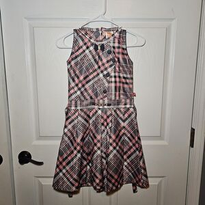 Winner Art Girls Plaid Dress Sleeveless Pleated Size 30/75 US10